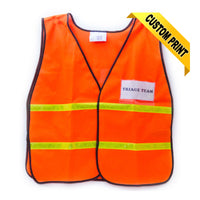 Safety Vest with Reflective Stripes and Clear Legend (8-Pack)