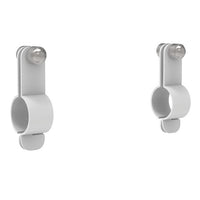 Justrite Replacement Brackets For Universal Pictogram Signs On Outdoor Showers W/O Insulation, 2-Pack