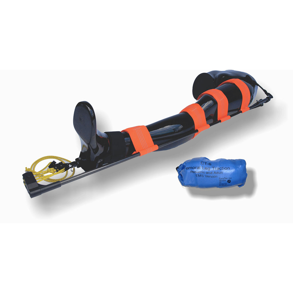 FareTec CT-EMS Carbon Fiber Leg Traction Splint | Advanced Femur Fracture Stabilization