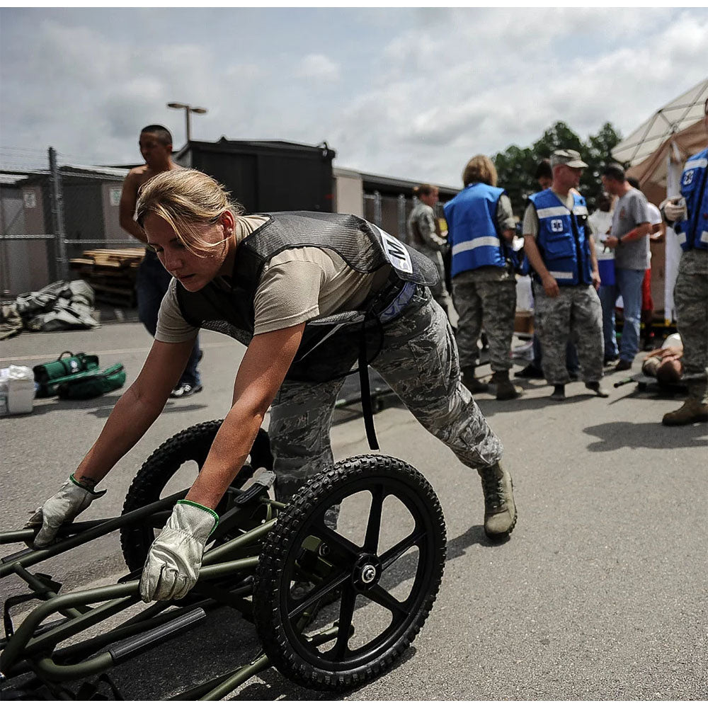 FareTec EL3000 NATO Wheeled Litter Carrier | NSN-Certified Military Field Stretcher Cart
