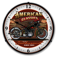 American Classics "Bike" Since 1903 14" LED Wall Clock