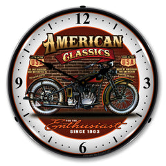 American Classics "Bike" Since 1903 14" LED Wall Clock