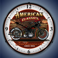 American Classics "Bike" Since 1903 14" LED Wall Clock