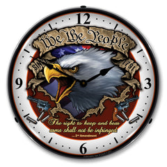 We the People, 2nd Amendment 14" LED Wall Clock