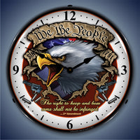 We the People, 2nd Amendment 14" LED Wall Clock