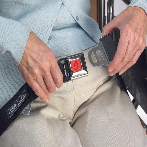 Skil-Care Multi-Pro Seat Belt with Buckle Sensor – Fall Prevention Alarm System for Wheelchair Independence