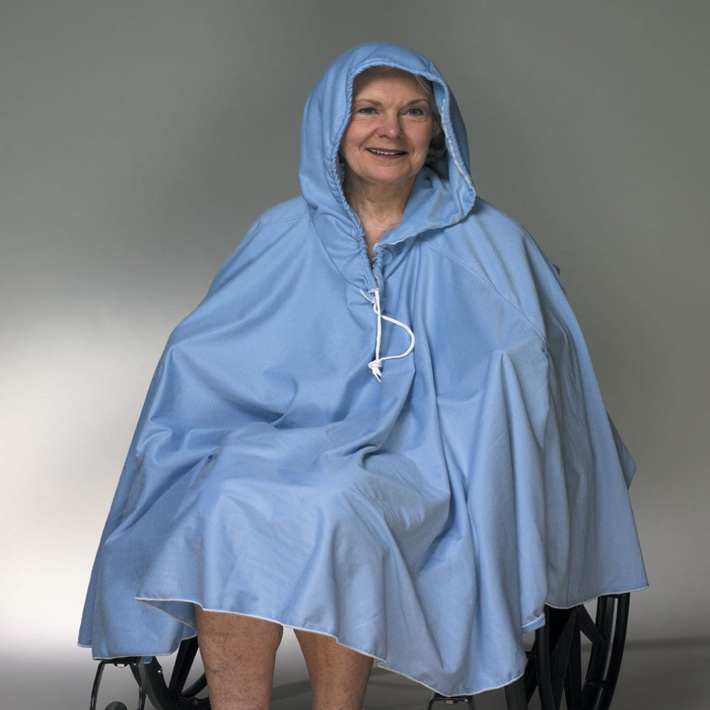 Skil-Care Cozy Cloth Patient Shower Poncho – Patient Modesty Covering and Post-Bath Thermal Protection