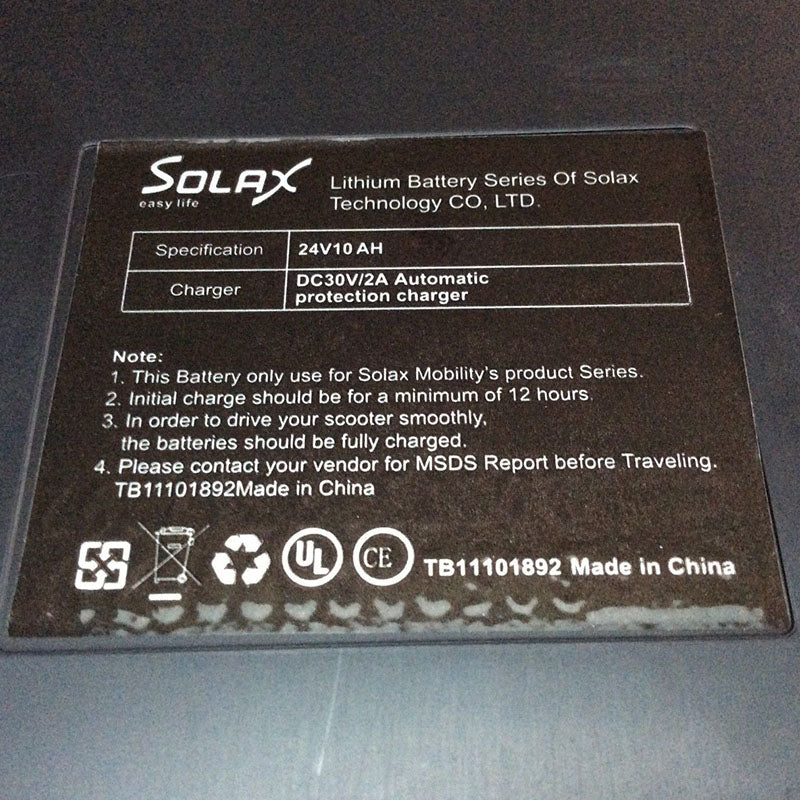Solax 24V Lithium Battery for Transformer and Mobie Plus
