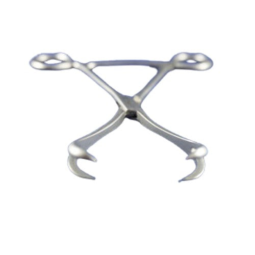 Jorgensen Labs Twin Point Fragment Forceps Straight Tip for Orthopedic Bone Fixation
