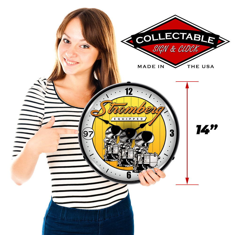 Stromberg Equipped Carburetor 14" LED Wall Clock