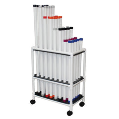 MJM Therapy Rehab Weight Bars Mobile Storage Cart