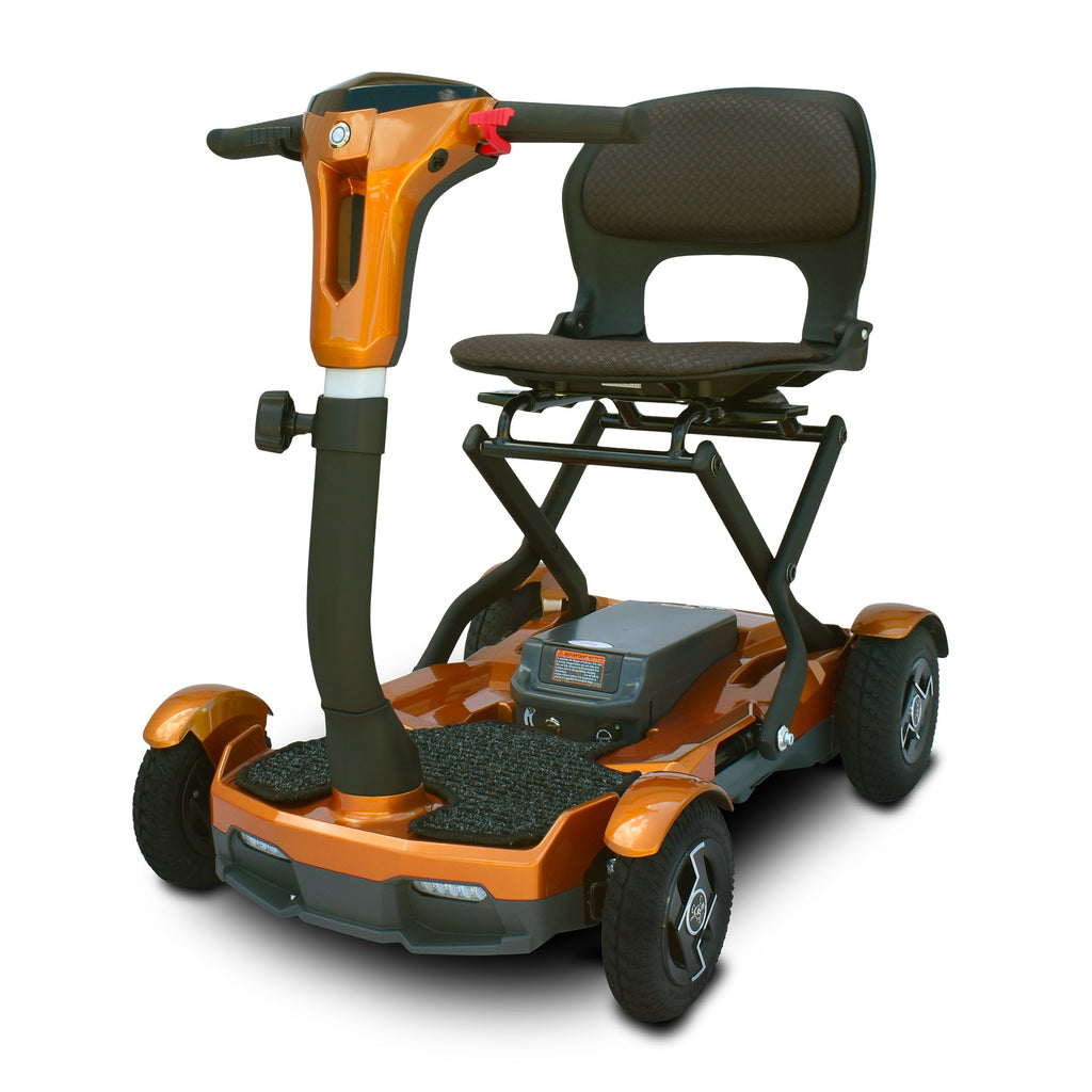 EV Rider Teqno AF 4-Wheel Automatic Folding Mobility Scooter – Push-Button Portability & Laser Light Safety