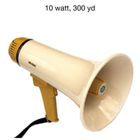 KEMP USA 10 Watt, 300 Yd, Megaphone (Battery-Operated, 8 AA)