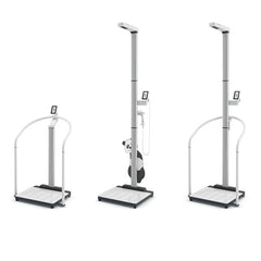 Seca EMR-validated Ultrasonic Measuring Station with ID-Display and Handrail