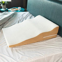 Avana Contoured Bed Wedge Support Pillow with Gel-Infused Memory Foam and Cooling Tencel Cover