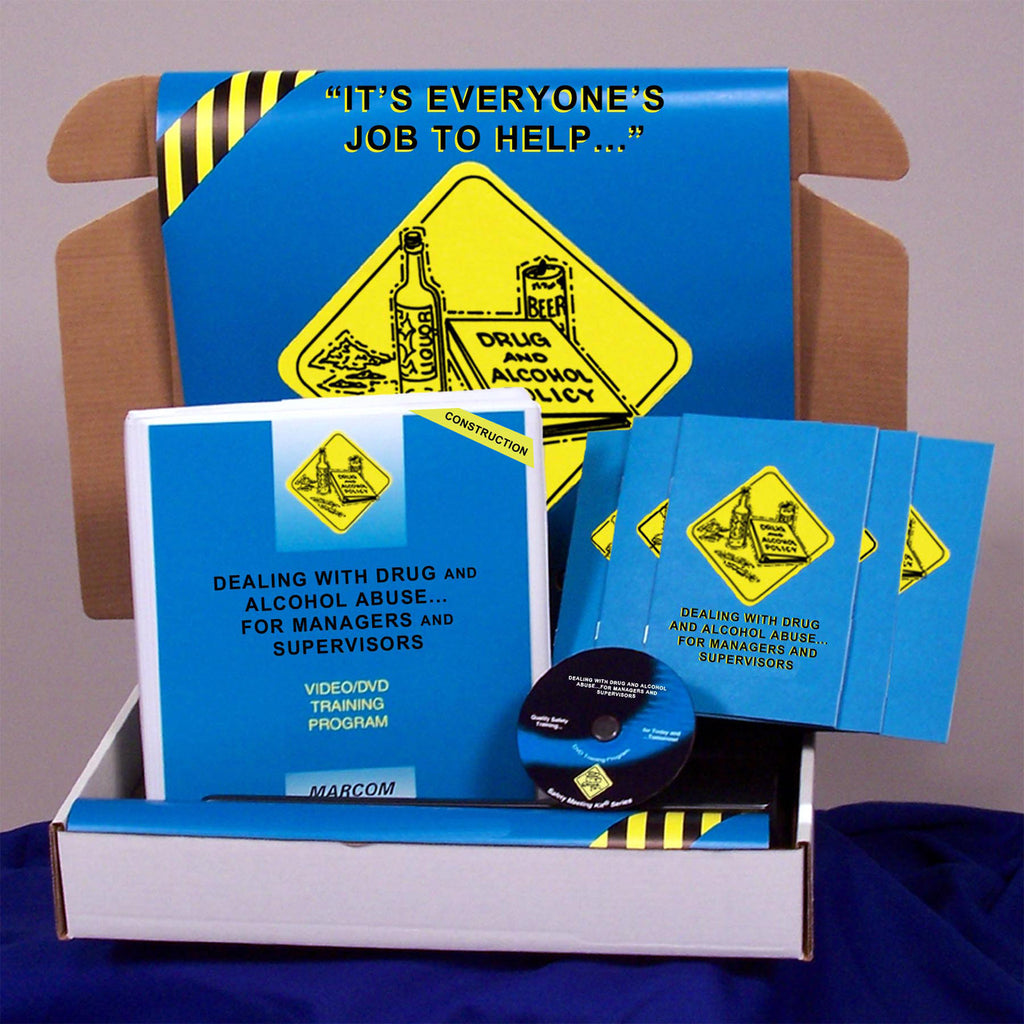MARCOM Drug & Alcohol Abuse for Managers and Supervisors in Construction Environments Safety Kit