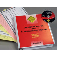 MARCOM OSHA Recordkeeping for Managers and Supervisors DVD Program