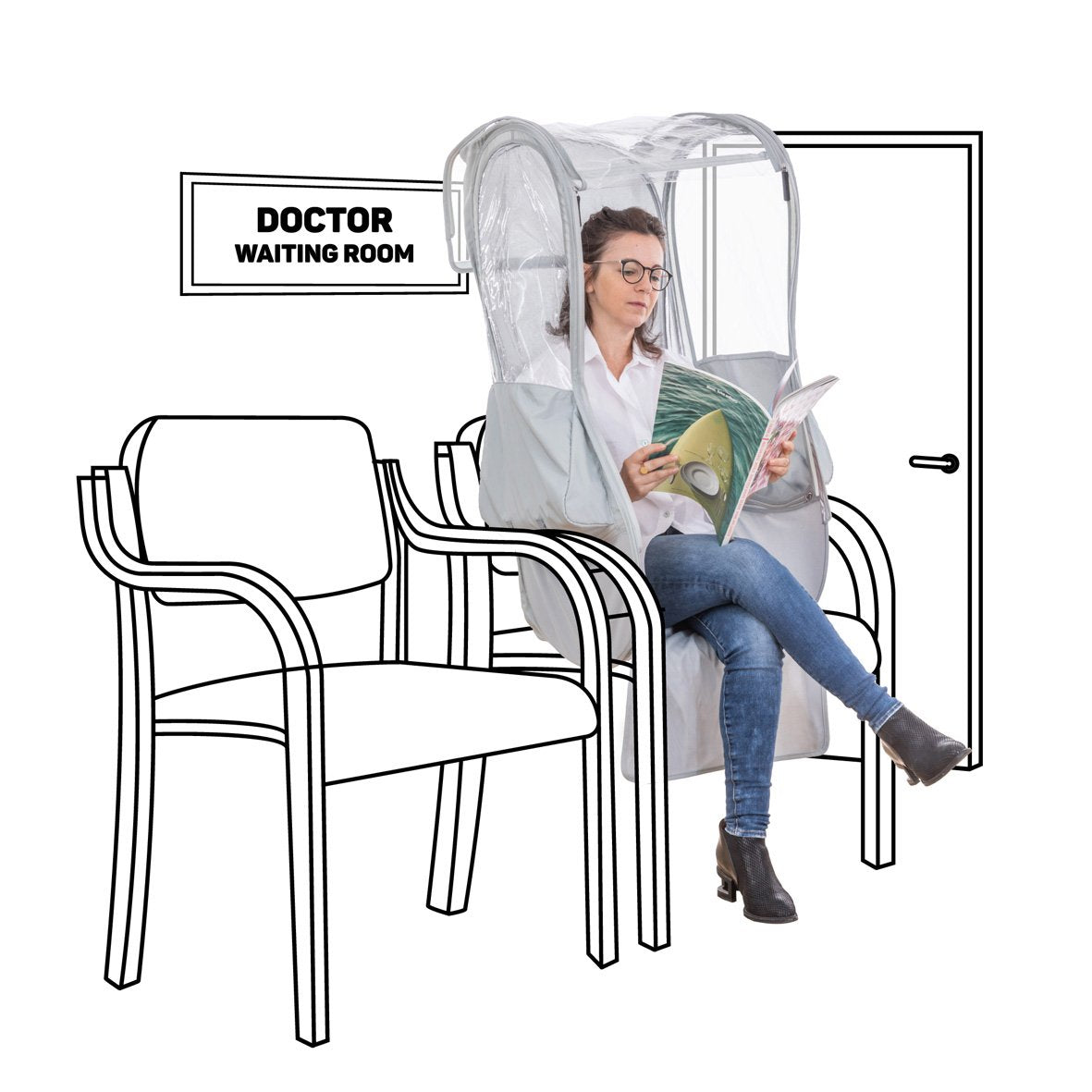 Moving Life ViraShield Multi-Use Personal Enclosure | Portable 360 ...