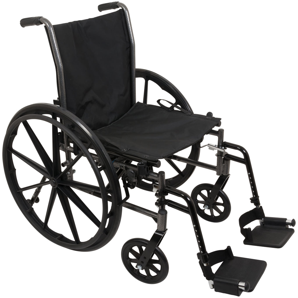 Compass Health ProBasics K3 Lightweight Wheelchair with Swing-Away Legrests – Enhanced Mobility for Independent Living