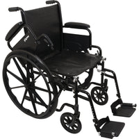 Compass Health ProBasics® K1 Standard Wheelchair with Swing-Away Footrests