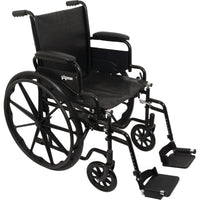Compass Health ProBasics® K1 Standard Wheelchair with Swing-Away Footrests