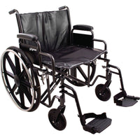 Roscoe ProBasics Bariatric Wheelchair with Removable Desk Length Elevating Legrests