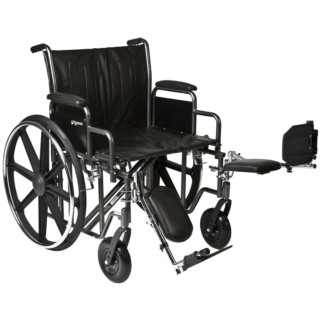 Compass Health ProBasics K7 Extra Heavy Duty Wheelchair with Swing-Away Footrests