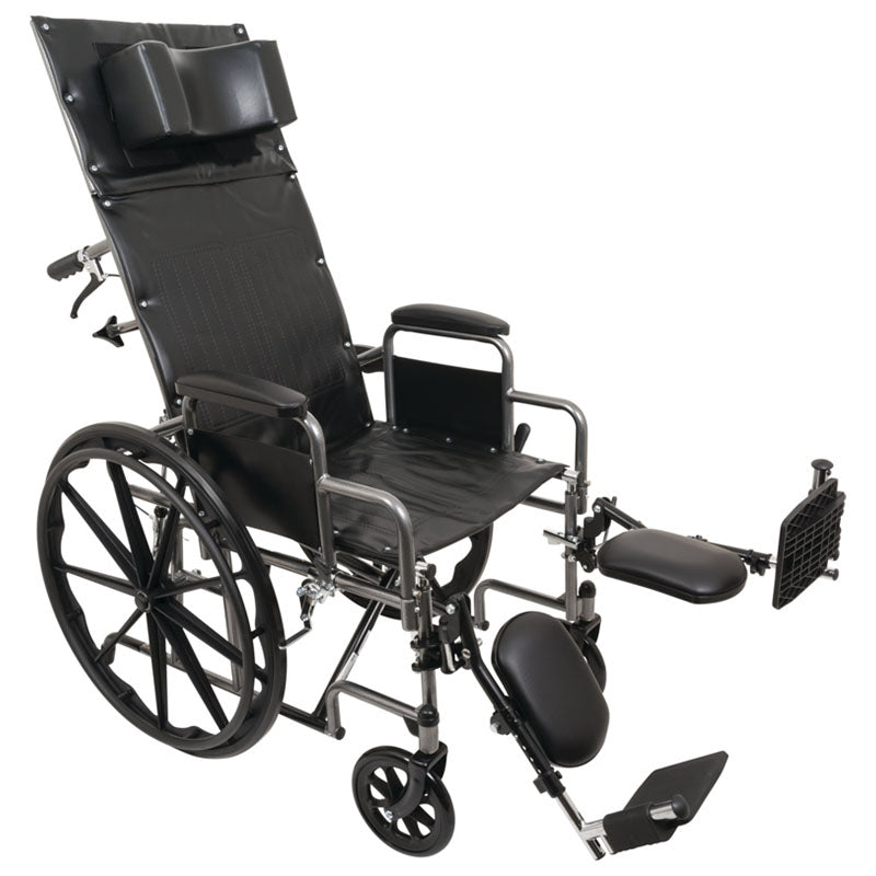 ProBasics® Reclining Home Wheelchair – Full-Body Comfort with Elevating Legrests and Versatile Desk Arms