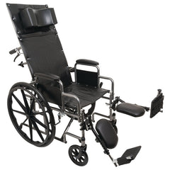 Compass Health ProBasics Reclining Wheelchair with Removable Desk Arms & Elevating Legrests