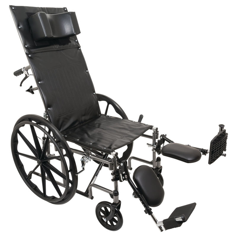 ProBasics® Reclining Home Wheelchair – Full-Body Comfort with Elevating Legrests and Versatile Desk Arms