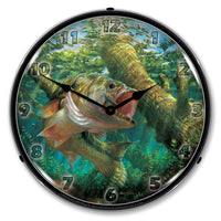 Fishing the Wood 14" LED Wall Clock