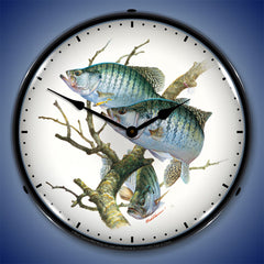 Crappies 14" LED Wall Clock