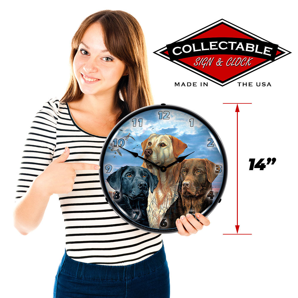 Labrador Retriever 14" LED Wall Clock