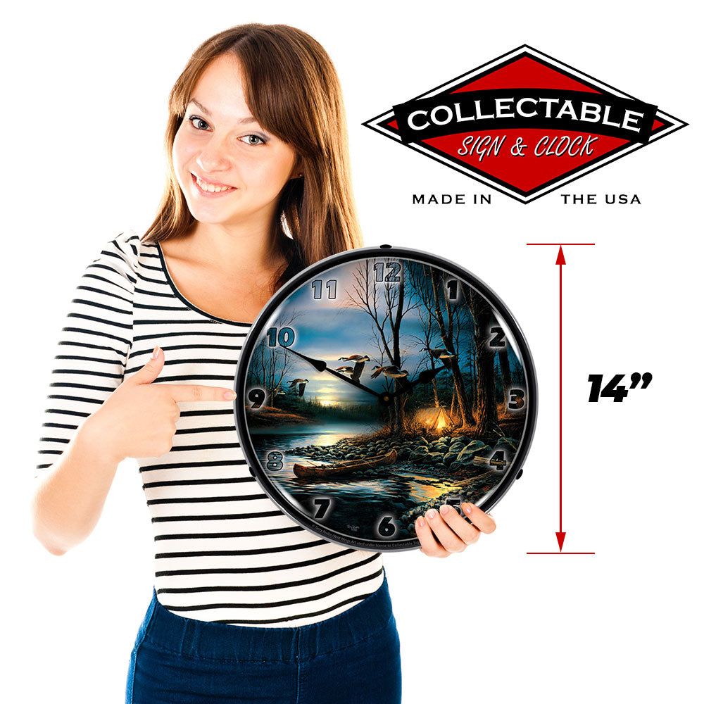 Evening Glow 14" LED Wall Clock