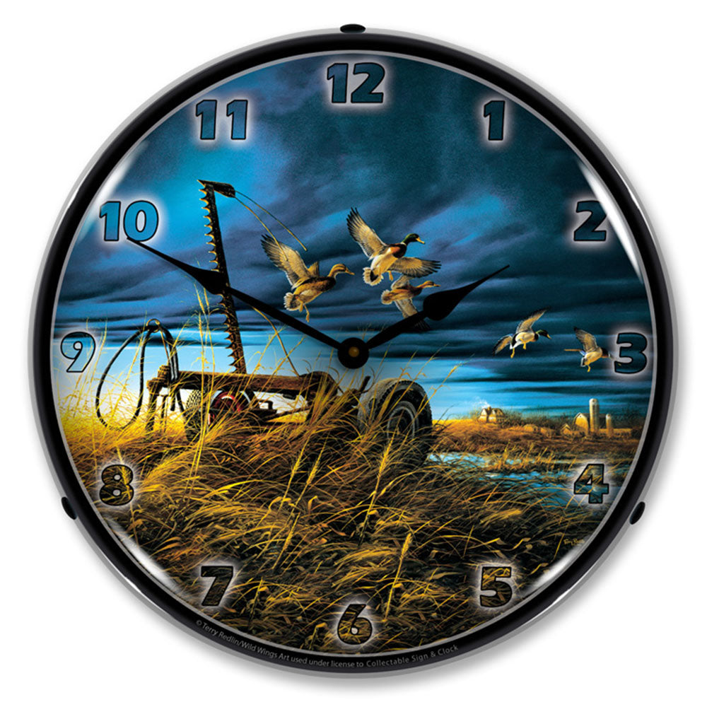 Landmark Mallards 14" LED Wall Clock