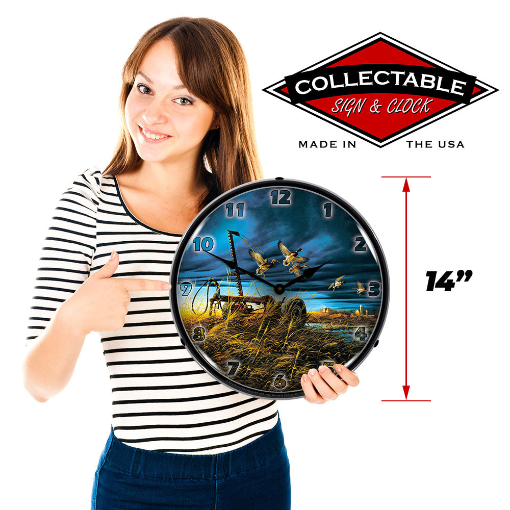 Landmark Mallards 14" LED Wall Clock