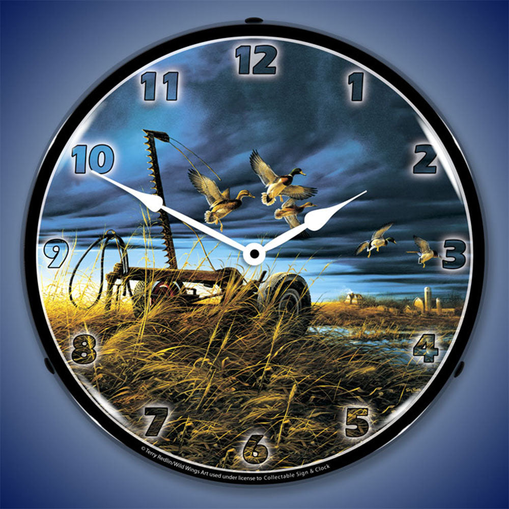 Landmark Mallards 14" LED Wall Clock