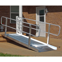 PVI Ramps OnTrac Non-Folding Wheelchair Ramp with Grooved Aluminum Handrails