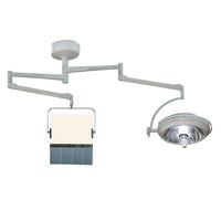 Phillips Safety Ceiling Mounted Overhead Lead Acrylic (0.5mmPbEq) Barrier with Lead Curtain and Light