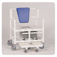 IPU BSC880-P Bariatric Shower Commode Chair with Pail