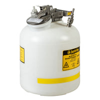 Justrite Quick-Disconnect Disposal Safety Can With Fittings For 3/8" Tubing