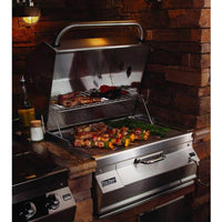 Fire Magic Legacy 24-Inch Built-In Charcoal Grill with Smoker Oven/Hood