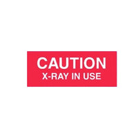 Phillips Safety Caution X-Ray in Use Sign Magnetic 10" x 4" Red/White