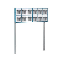 DETECTO 12-Bin Organizer with Accessory Bridge