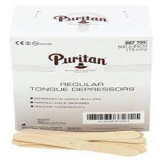 First Aid Only 6" Puritan Northern Birch Tongue Depressors, 500 Per Box