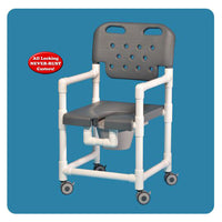 IPU 17" Elite Shower Commode Chair with Pail