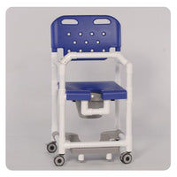 IPU 17" Elite Shower Commode Chair with Pail, Footrest, and Lap Bar