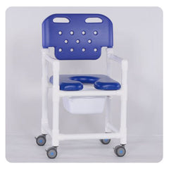 IPU 20" Economy Commode Shower Chair with New Backrest and Pail