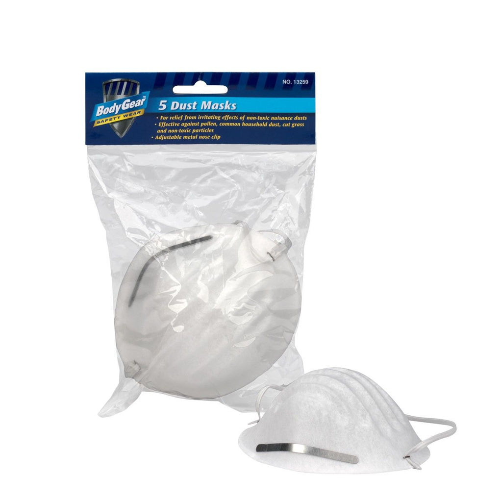 First Aid Only Dust Mask, Single-Strap Nuisance Dust Protection, 5 Per Box