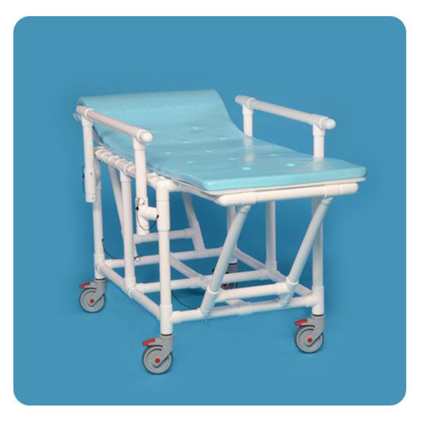 IPU FSG350 Folding Shower Gurney Bed with Water-Resistant Foam Pad